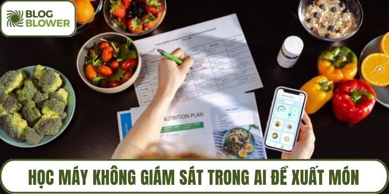 Học máy không giám sát trong AI đề xuất món